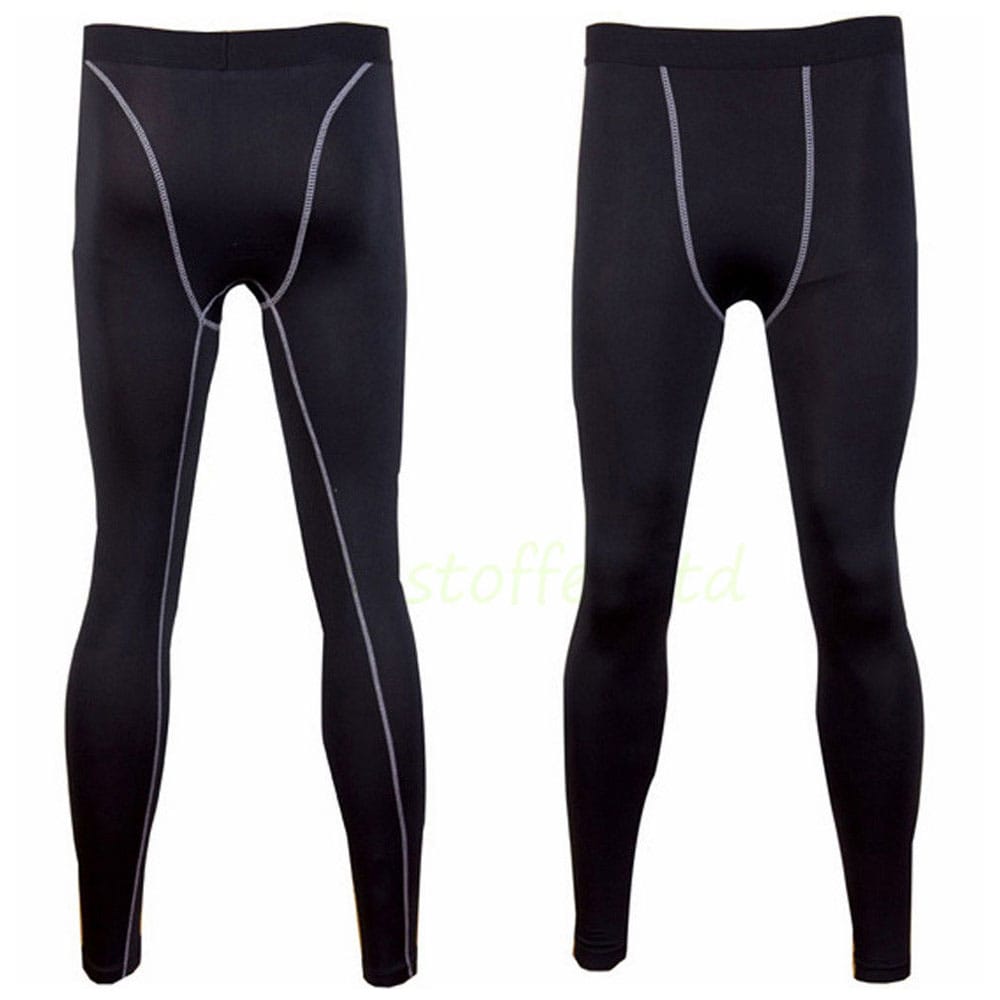 COMPRESSION-BASE-LAYERS-SPORTS-TIGHTS-GYM-WORKOUTS-BLACK.jpg Compression Base Layers Sports Tights Gym Workouts Black - Image 1